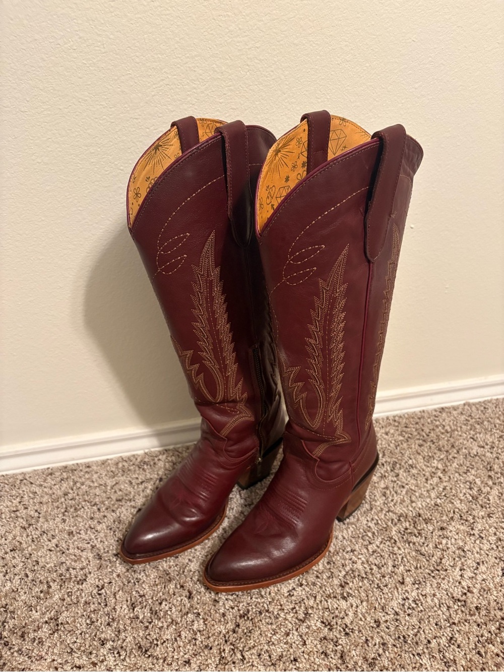Juany Rock’em Leather Western Cowboy Boots